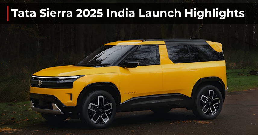 Tata Sierra 2025 India Launch Highlights