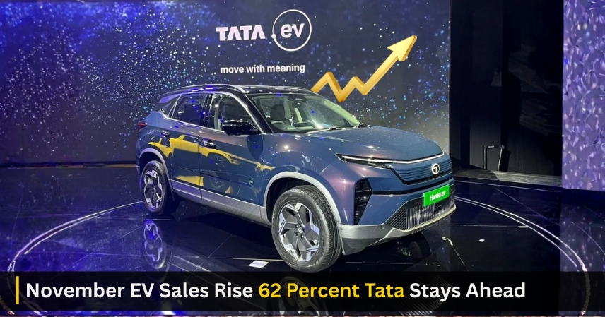 November EV Sales Rise 62 Percent Tata Stays Ahead