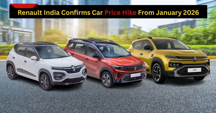 Renault India Confirms Car Price Hike From January 2026