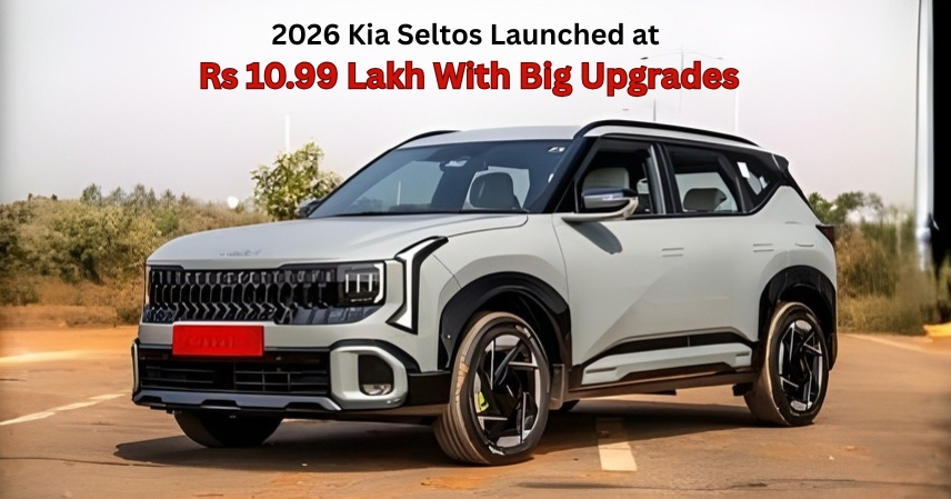 2026 Kia Seltos Launched at Rs 10.99 Lakh With Big Upgrades